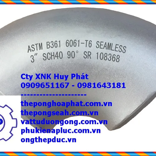 Co hàn đúc cung ngắn ( Short Radius Elbow) SCH40 SCH80 SCH160
