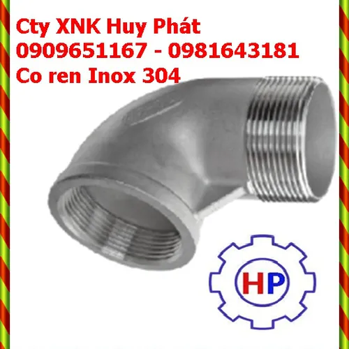 Co điếu ren Inox 304 316 201 DN32 (Phi 42)