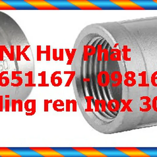 Măng xông ren Inox 304 316 201 DN65 (Phi 76)