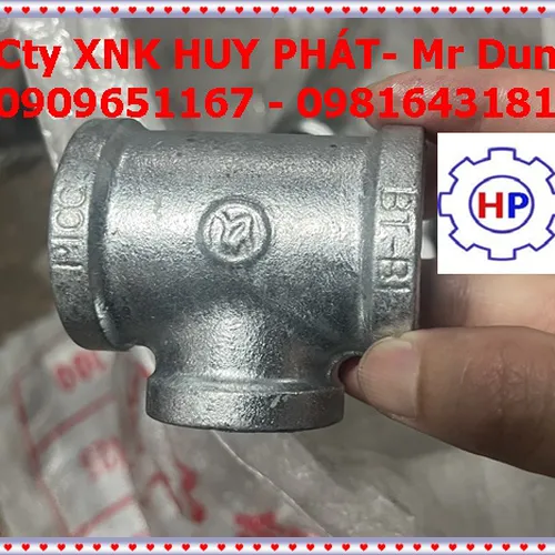 Tê ren mạ kẽm Shanxi Haili DN15