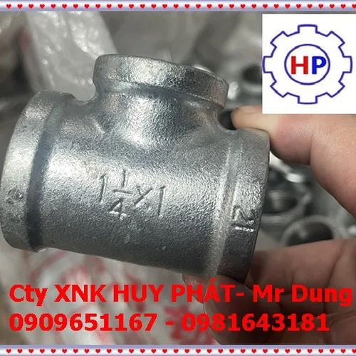 Tê ren mạ kẽm Shanxi Haili DN25
