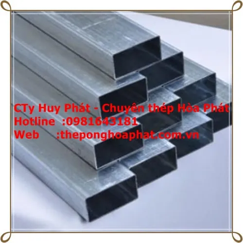thép hộp kẽm hòa phát 150 x 200