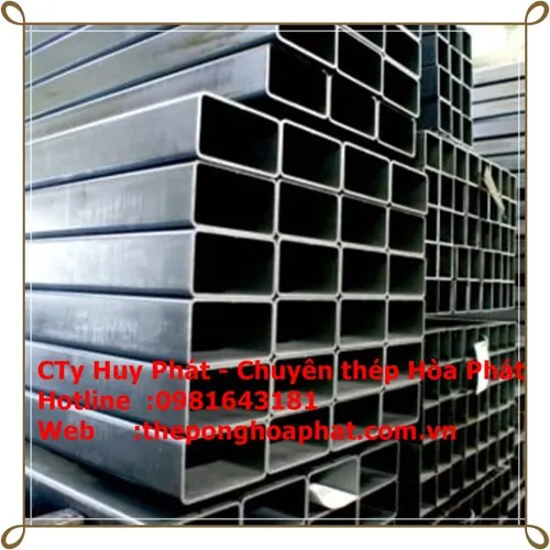 Thép hộp 100 x 100 đen Hòa Phát