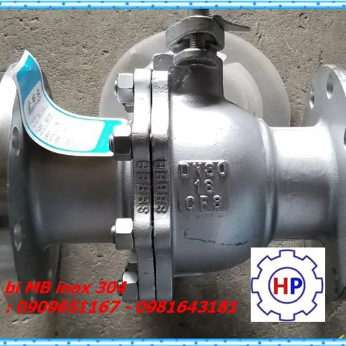 Van bi mặt bích inox 304  DN100 (phi 114)