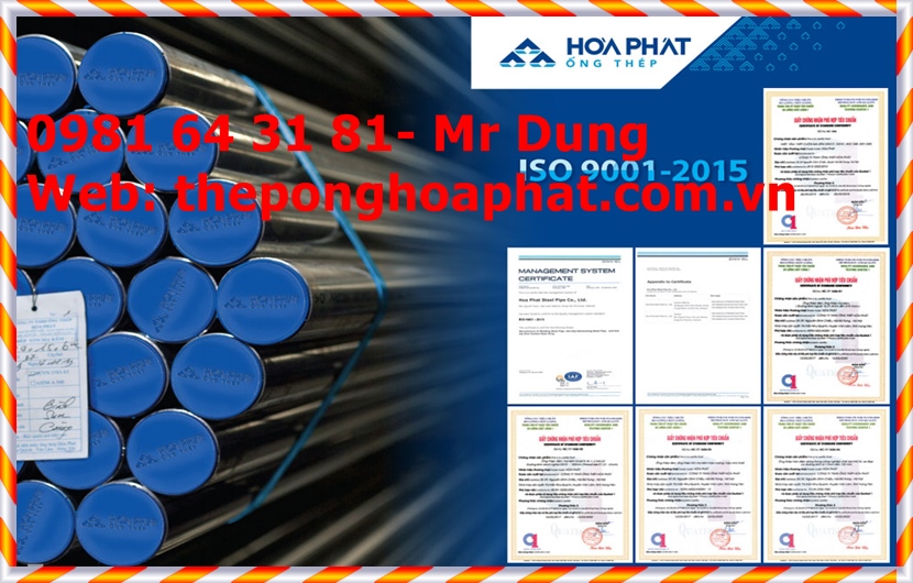 Tiêu chuẩn thép ống hòa phát Tiêu chuẩn thép ống hòa phát