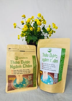 Combo 5 gói Thảo Dược Ngâm Chân (tặng chậu tre 35cm)