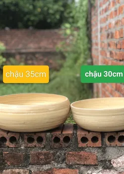 Chậu tre ngâm chân, gội đầu, làm nail