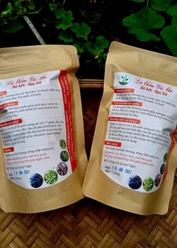 Lá thơm gội đầu Bồ kết Bạc hà