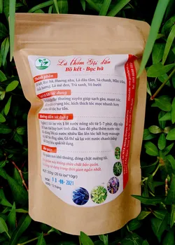 Lá thơm gội đầu Bồ kết Bạc hà