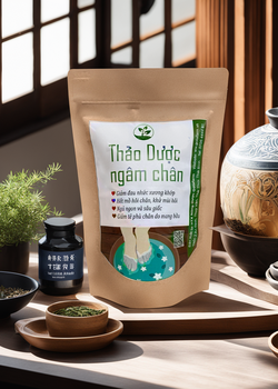 Combo 5 gói Thảo Dược Ngâm Chân (tặng chậu tre 35cm)