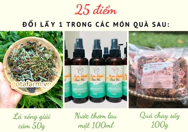 CHƯƠNG TRÌNH TÍCH ĐIỂM ĐỔI QUÀ TẶNG TỪ GOTAFARM