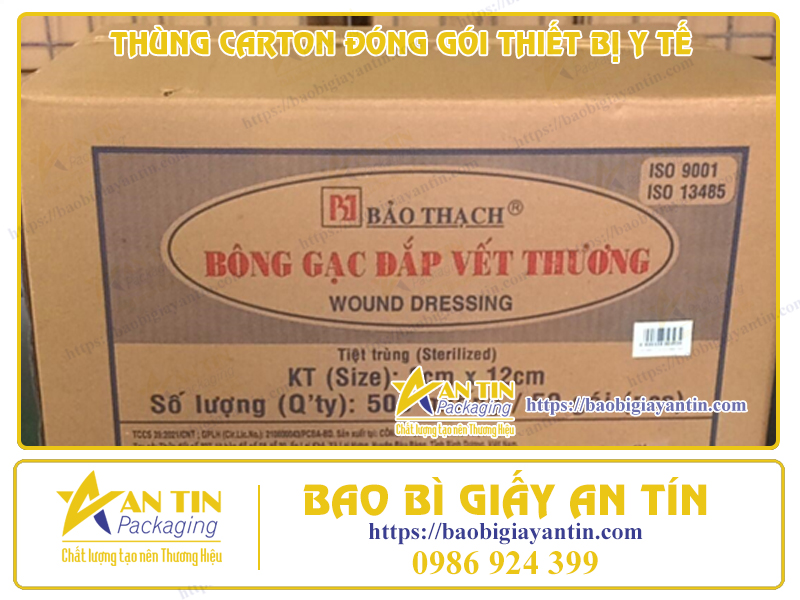Thùng Carton Đáp Ứng Yêu Cầu Kỹ Thuật Cho Đóng Gói Thiết Bị Y Tế