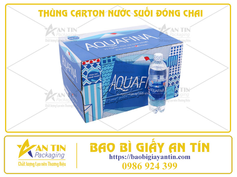 5 Đặc Điểm Của Mẫu Thùng Carton Nước Suối Đóng Chai