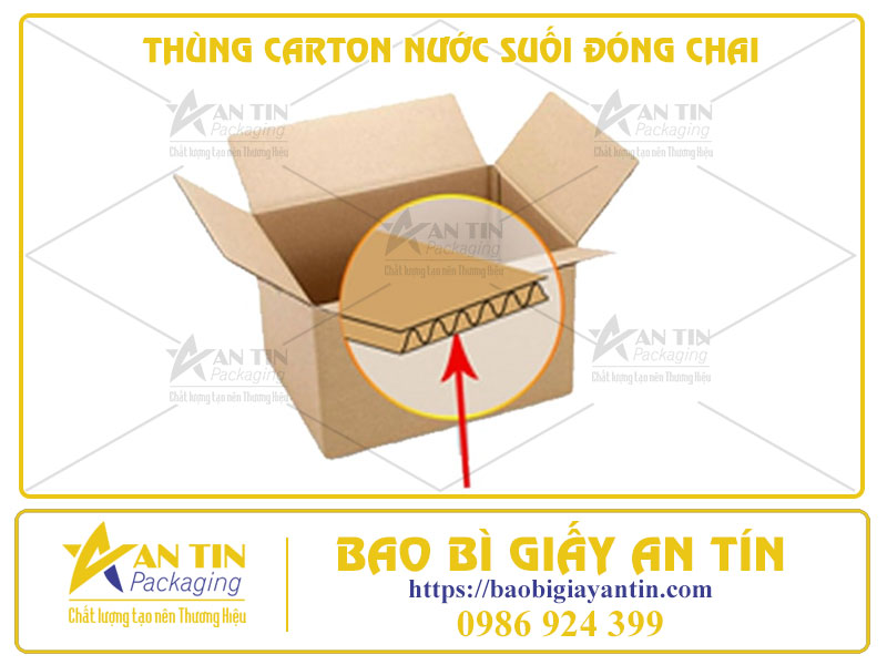 5 Đặc Điểm Của Mẫu Thùng Carton Nước Suối Đóng Chai