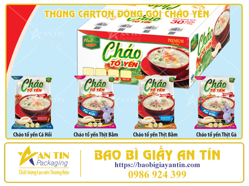 Ba Công Nghệ In Thùng Carton Đóng Gói Cháo Yến Phổ Biến Hiện Nay