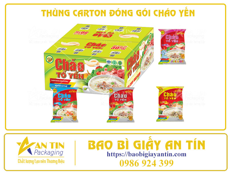 Ba Công Nghệ In Thùng Carton Đóng Gói Cháo Yến Phổ Biến Hiện Nay