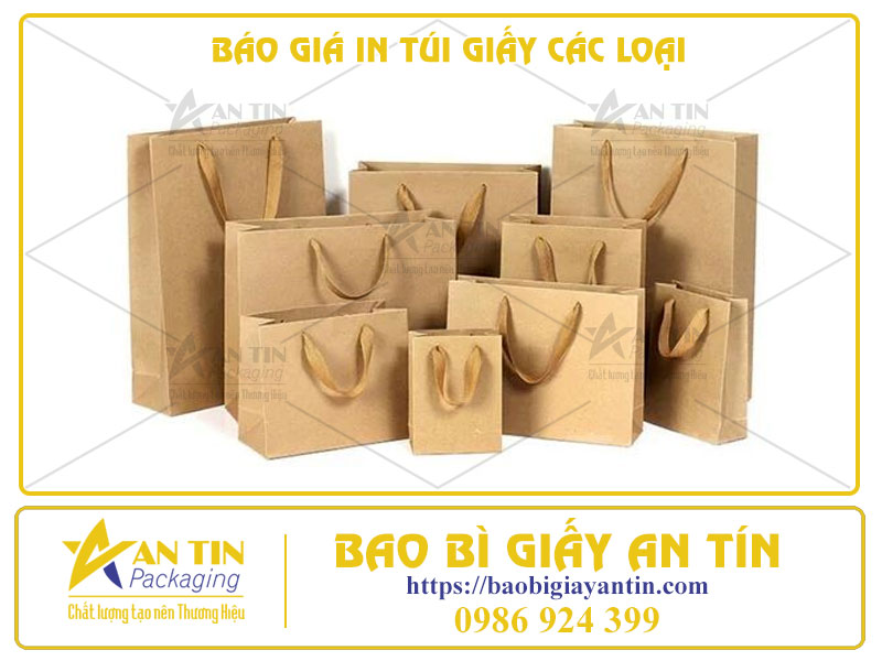 Báo Giá In Túi Giấy Các Loại Theo Yêu Cầu Mới Nhất 2023