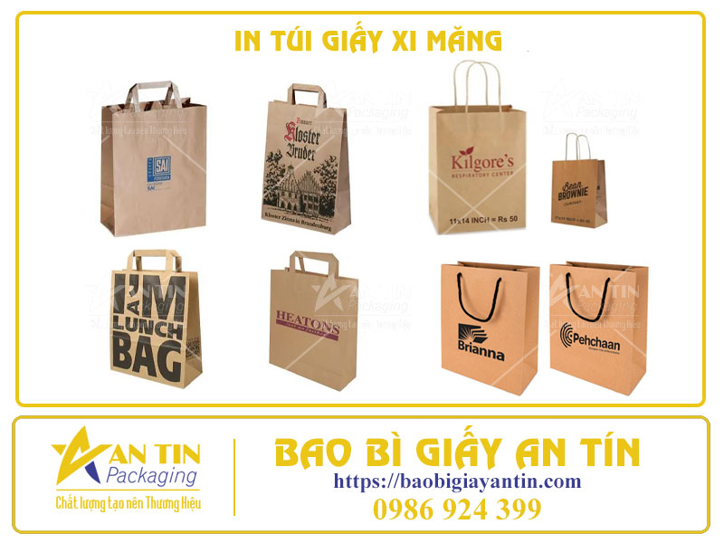 Báo Giá In Túi Giấy Xi Măng Theo Từng Phân Loại Sản Phẩm Chi Tiết