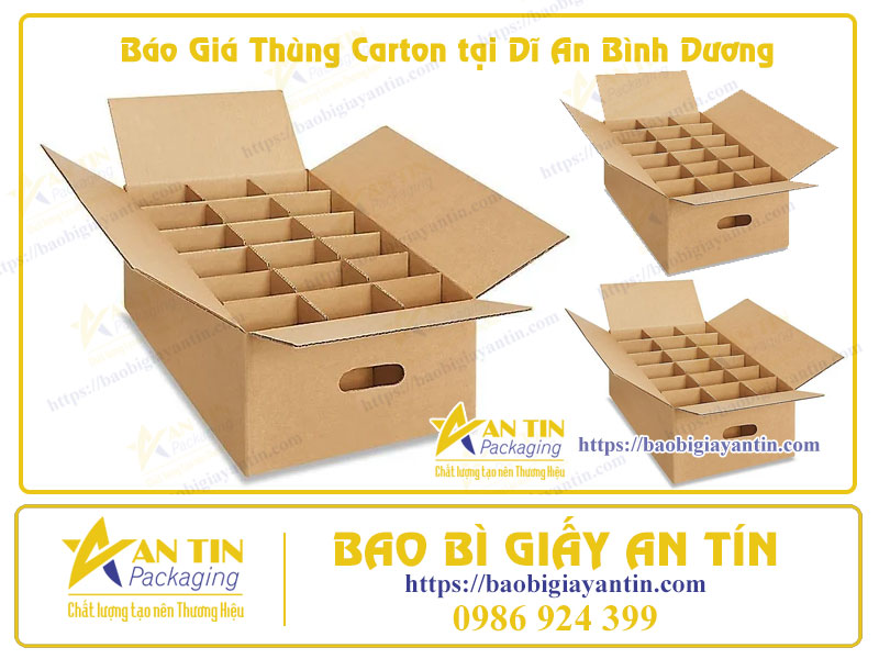 Báo Giá Thùng Carton tại Dĩ An Bình Dương Báo Giá Thùng Carton tại Dĩ An Bình Dương