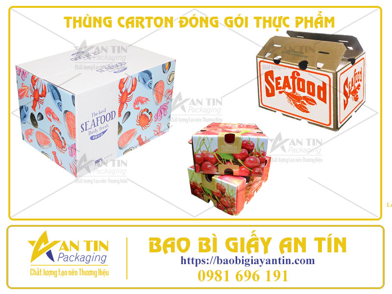 Bảo Vệ Thực Phẩm Tươi Sạch với Thùng Carton Đóng Gói Tiện Dụng!