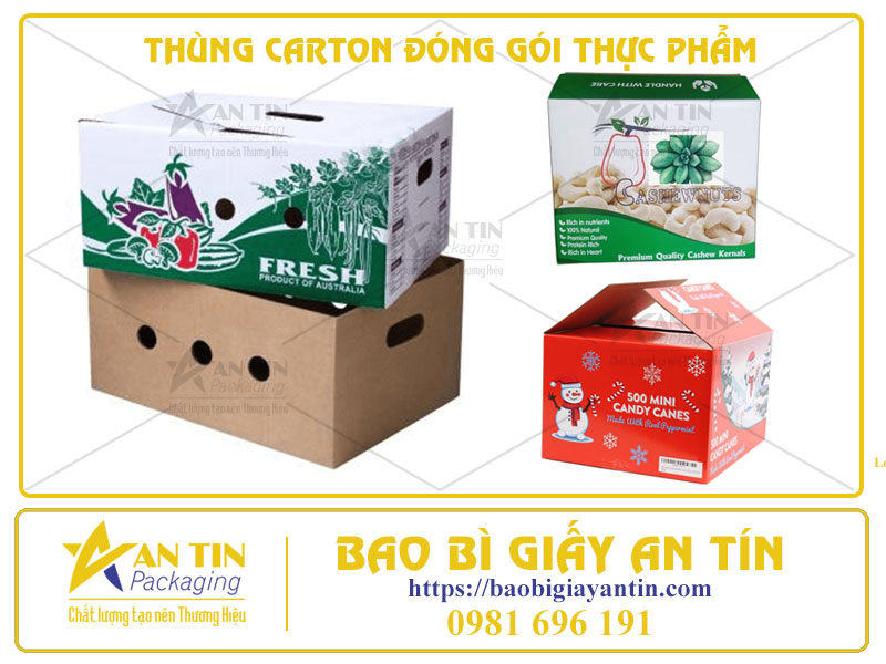 Bảo Vệ Thực Phẩm Tươi Sạch với Thùng Carton Đóng Gói Tiện Dụng!