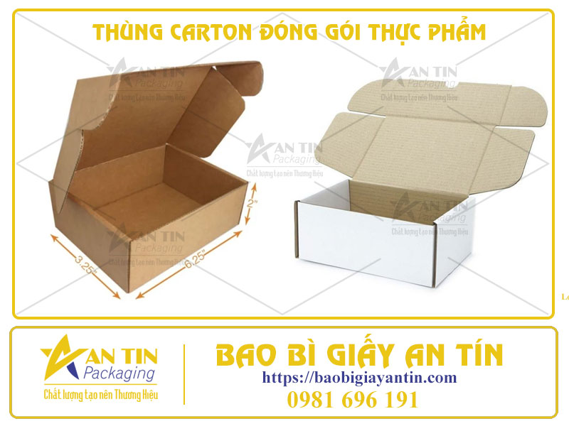 Bảo Vệ Thực Phẩm Tươi Sạch với Thùng Carton Đóng Gói Tiện Dụng!
