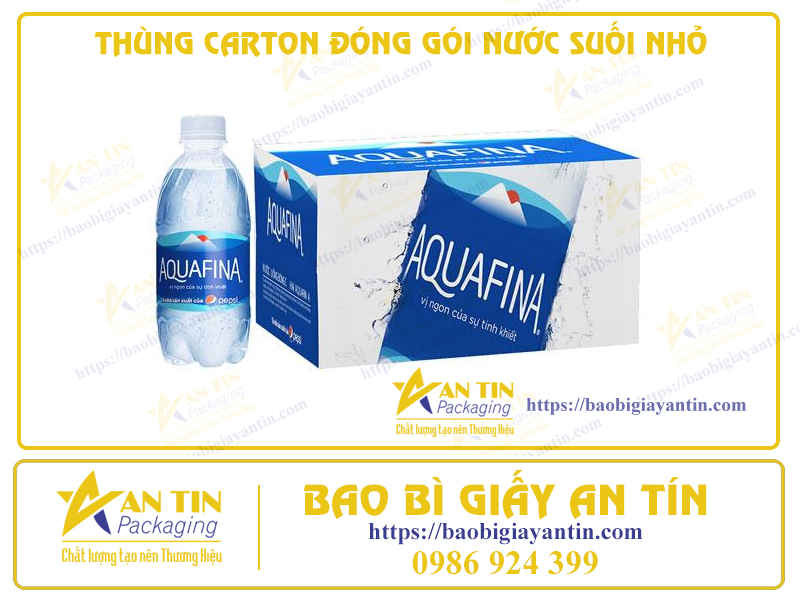 Chi Tiết 5 Thông Số Khi Đặt Thùng Carton Đóng Gói Nước Suối Nhỏ