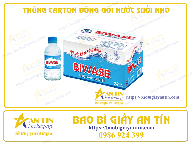 Chi Tiết 5 Thông Số Khi Đặt Thùng Carton Đóng Gói Nước Suối Nhỏ