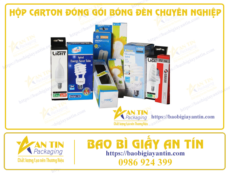 Đảm Bảo Độ Bền Và Chất Lượng: Hộp Carton Đóng Gói Bóng Đèn Chuyên Nghiệp