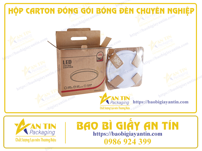Đảm Bảo Độ Bền Và Chất Lượng: Hộp Carton Đóng Gói Bóng Đèn Chuyên Nghiệp
