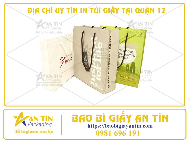 Địa Chỉ Uy Tín In Túi Giấy Tại Quận 12 - Sản Phẩm Chất Lượng Với Giá Xưởng