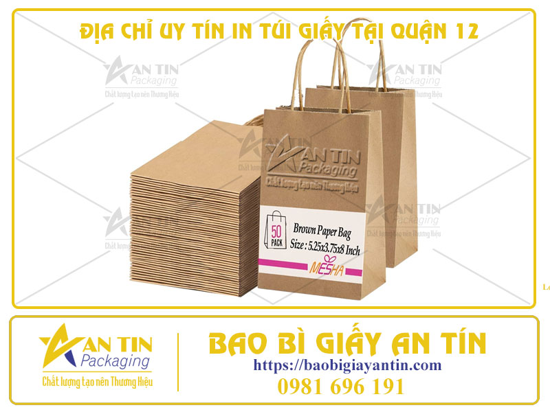 Địa Chỉ Uy Tín In Túi Giấy Tại Quận 12 - Sản Phẩm Chất Lượng Với Giá Xưởng