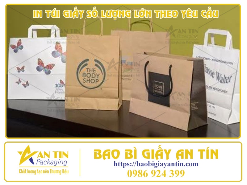 Dịch Vụ In Túi Giấy Số Lượng Lớn Theo Yêu Cầu - Giá Tốt Nhất Thị Trường