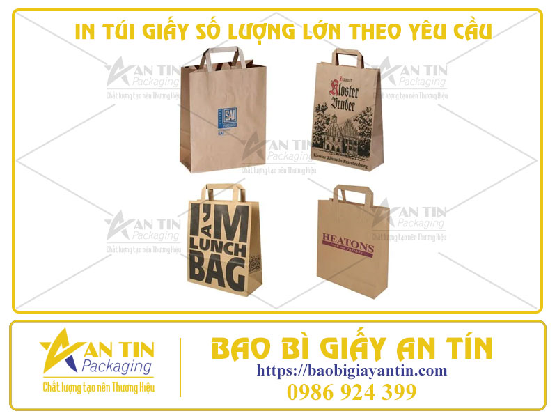 Dịch Vụ In Túi Giấy Số Lượng Lớn Theo Yêu Cầu - Giá Tốt Nhất Thị Trường