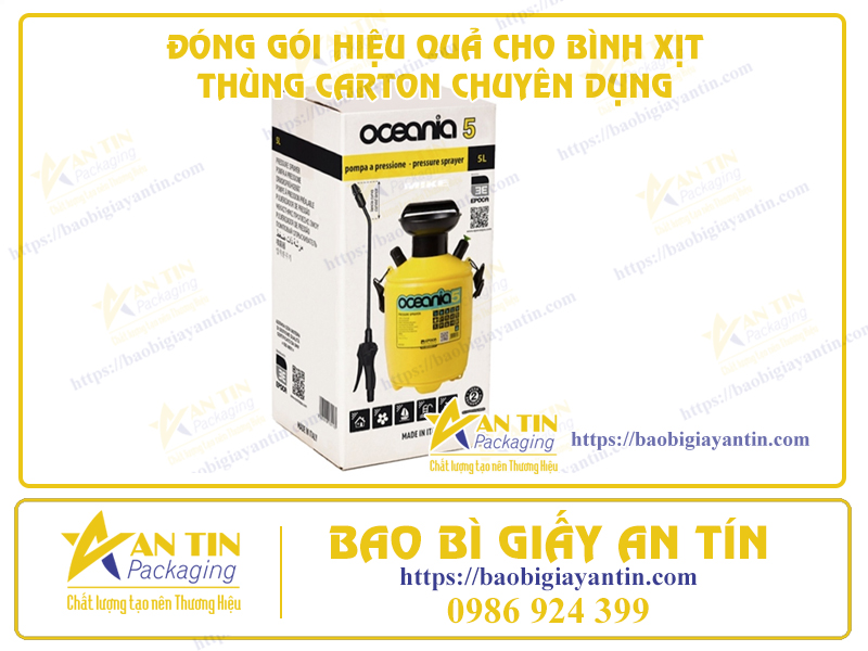Giải Pháp Đóng Gói Hiệu Quả Cho Bình Xịt: Thùng Carton Chuyên Dụng