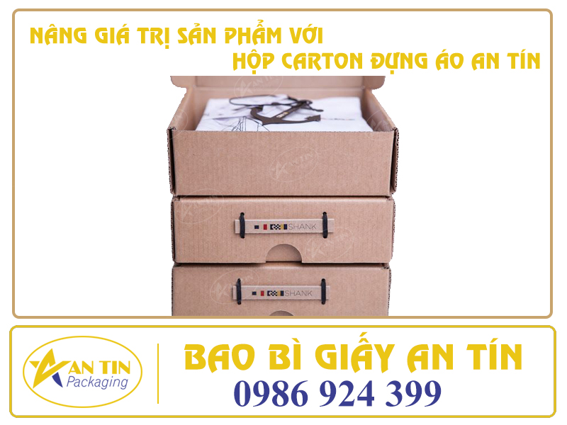 Hộp carton đựng áo chất lượng