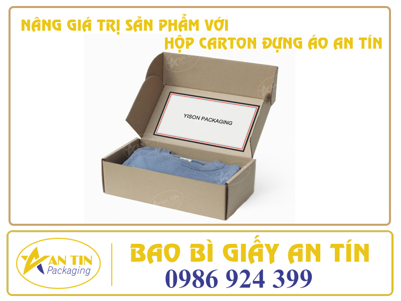 Hộp carton đựng áo giá tốt