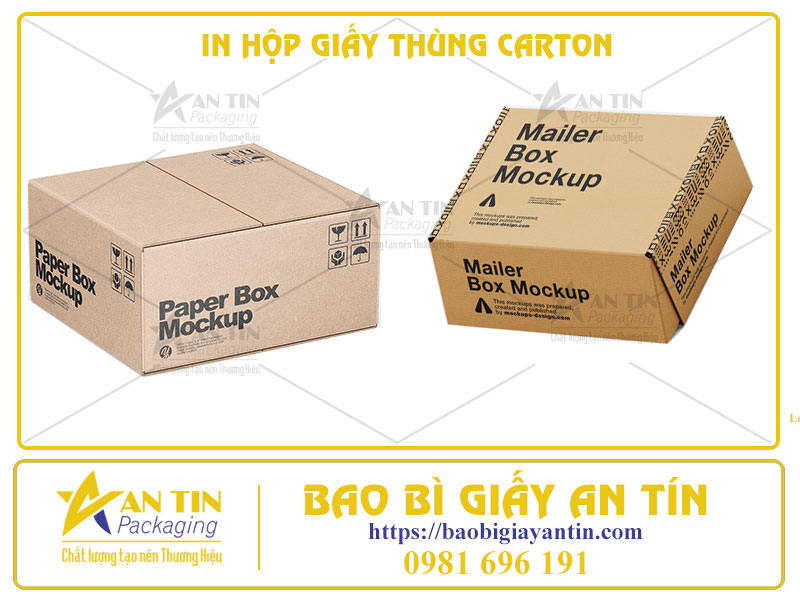 In Hộp Giấy Thùng Carton Chất Lượng Cao Tại Bao Bì An Tín
