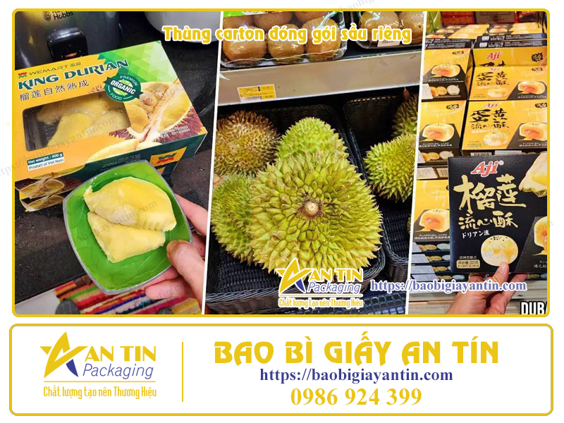 In Thùng carton đóng gói sầu riêng In Thùng carton đóng gói sầu riêng