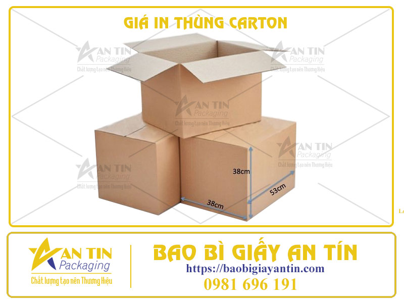 Bao Bì An Tín cung cấp dịch vụ in thùng carton theo yêu cầu với giá cả