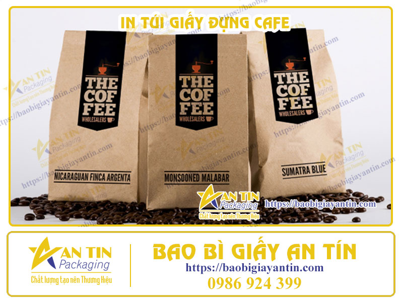 In Túi Giấy Đựng Cafe Theo Yêu Cầu - Bí Quyết Tôn Vinh Thương Hiệu