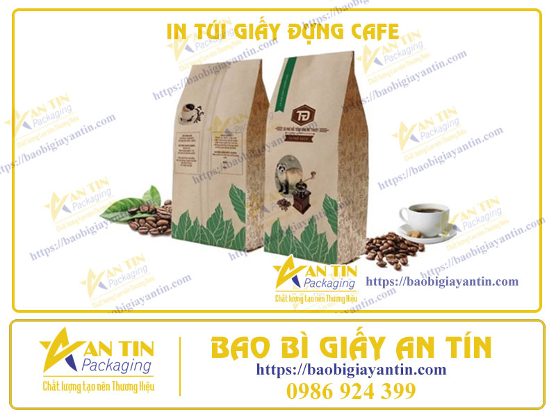 In Túi Giấy Đựng Cafe Theo Yêu Cầu - Bí Quyết Tôn Vinh Thương Hiệu