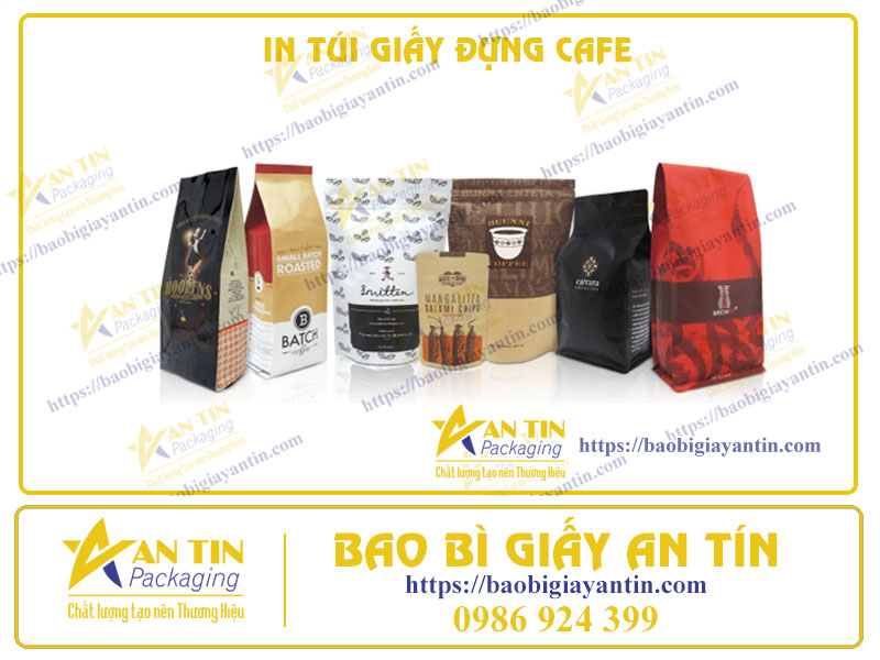 In Túi Giấy Đựng Cafe Theo Yêu Cầu - Bí Quyết Tôn Vinh Thương Hiệu