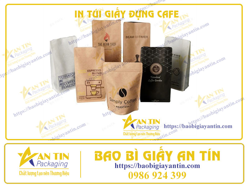 In Túi Giấy Đựng Cafe Theo Yêu Cầu - Bí Quyết Tôn Vinh Thương Hiệu