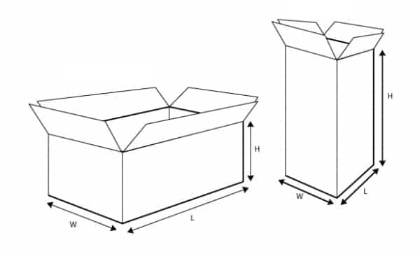 Kích thước thùng carton lớn