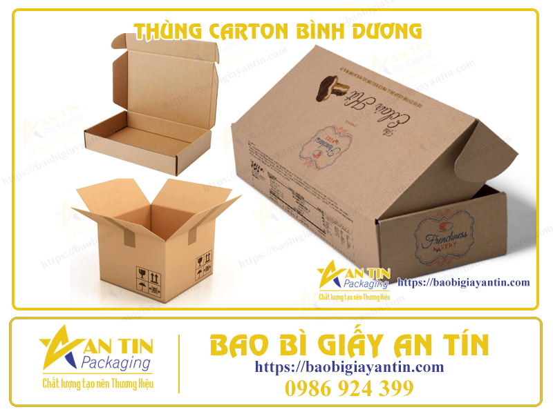 Kiểu dáng thùng carton đa dạng An Tín - Bình Dương