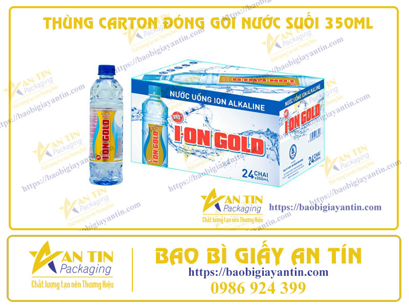 Mười Mẫu Thùng Carton Đóng Gói Nước Suối 350ml Phổ Biến Nhất