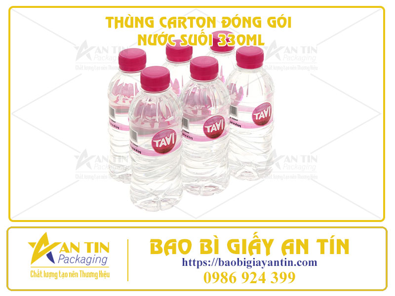 Phân Loại 2 Công Nghệ In Ấn Thùng Carton Đóng Gói Nước Suối 330ml
