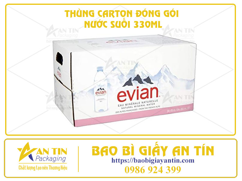 Phân Loại 2 Công Nghệ In Ấn Thùng Carton Đóng Gói Nước Suối 330ml