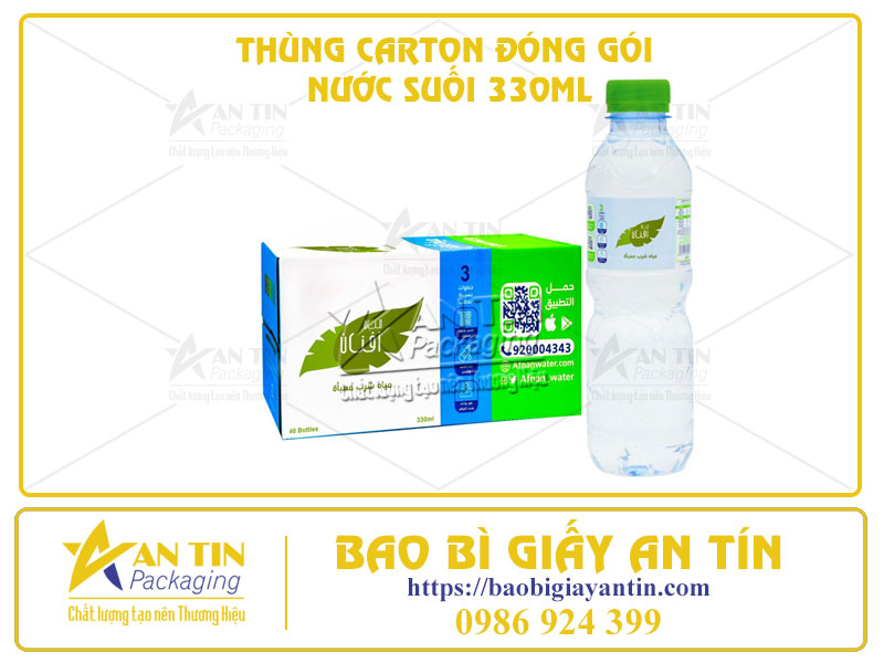 Phân Loại 2 Công Nghệ In Ấn Thùng Carton Đóng Gói Nước Suối 330ml